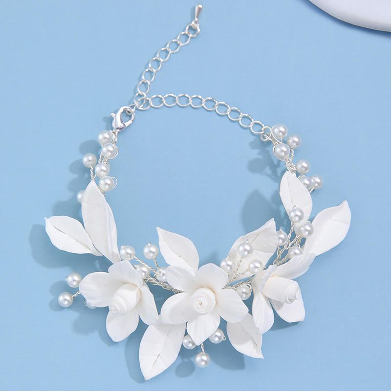 Ins Clay Flower Bridal Bracele - Snake Plant Ceramic ulasan dan harga
