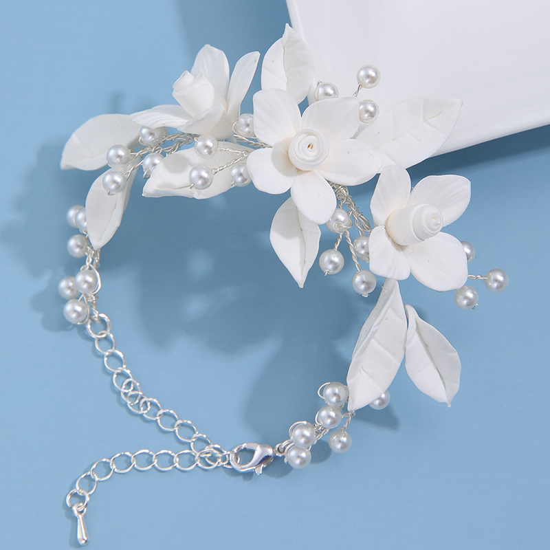 Ins Clay Flower Bridal Bracele - Snake Plant Ceramic ulasan dan harga
