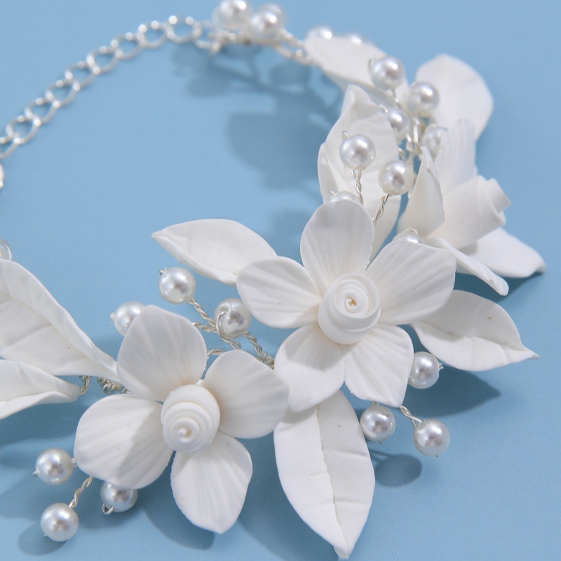 Ins Clay Flower Bridal Bracele - Snake Plant Ceramic ulasan dan harga