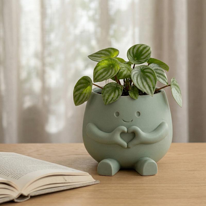 Unique Sitting Chair Face Flow - Snake Plant Ceramic ulasan dan harga